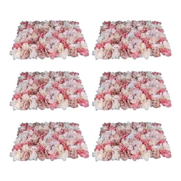 Künstliche Blumen Säule Wand 6X Künstliche Blumenwand Rosenwand DIY Schöne Hintergrunddekoration