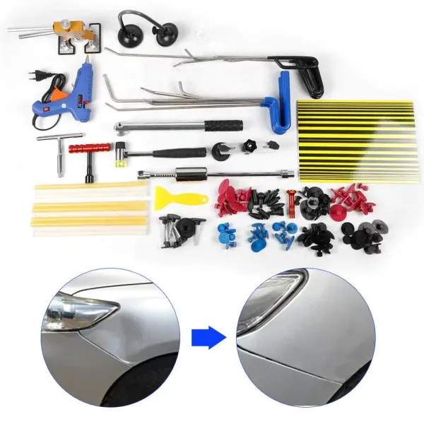 104 tlg Auto Dellen Reparatur Ausbeulwerkzeug Set Dellen Reparaturset