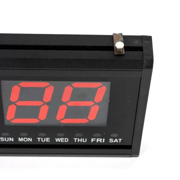 3-Zoll-LED-Wanduhr Digital LED Wanduhr mit Kalender Datum Temperatur Uhr 24-Stunden-Anzeige