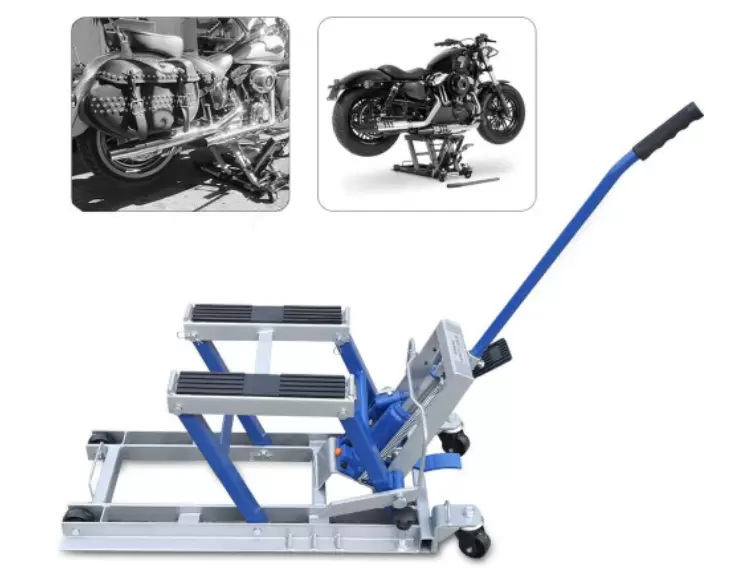 680KG Motorrad Hydraulisch Hebebühne Heber Hubständer Reparatur Rahmen Hydraulik Scherenheber