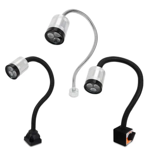 6W LED Magnetbasis Aluminiumlegierung Drehmaschine Lampe