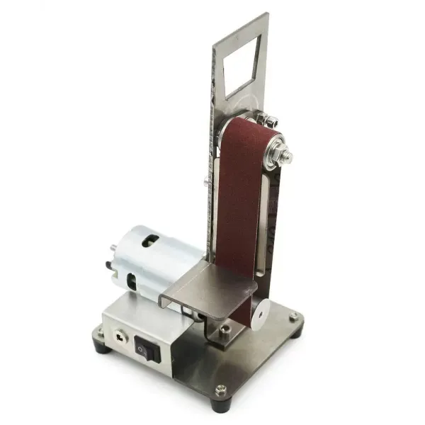 Mini elektrische Bandmaschine DIY Poliermaschine Schleifmaschine Festwinkel Schärfmaschine Mini elektrische Bandmaschine DIY Poliermaschine Schleifmaschine Festwinkel Schärfmaschine
