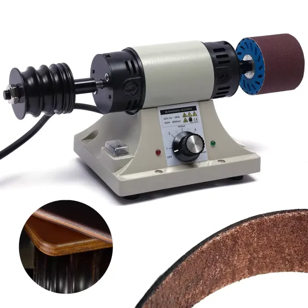 220V Lederpoliermaschine Elektrische Kantenmaschine Kantenwerkzeug Schleifmaschine 0-8000 U/min