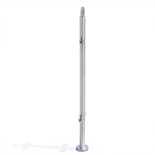 110cm Edelstahl 316 Treppengeländer Zaun Balustrade Geländerendpfosten
