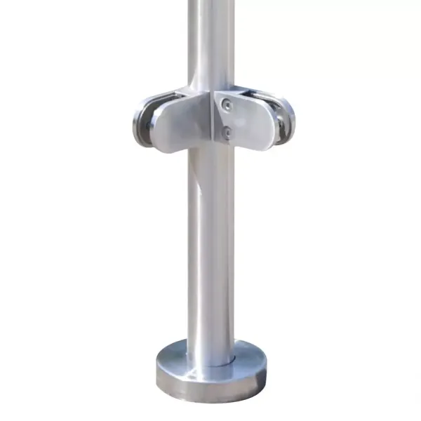 110cm Edelstahl 316 Treppengeländer Zaun Balustrade Geländerendpfosten