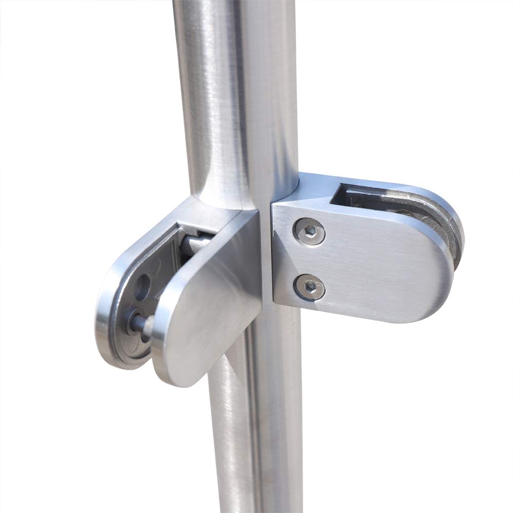 110cm Edelstahl 316 Treppengeländer Zaun Balustrade Geländerendpfosten