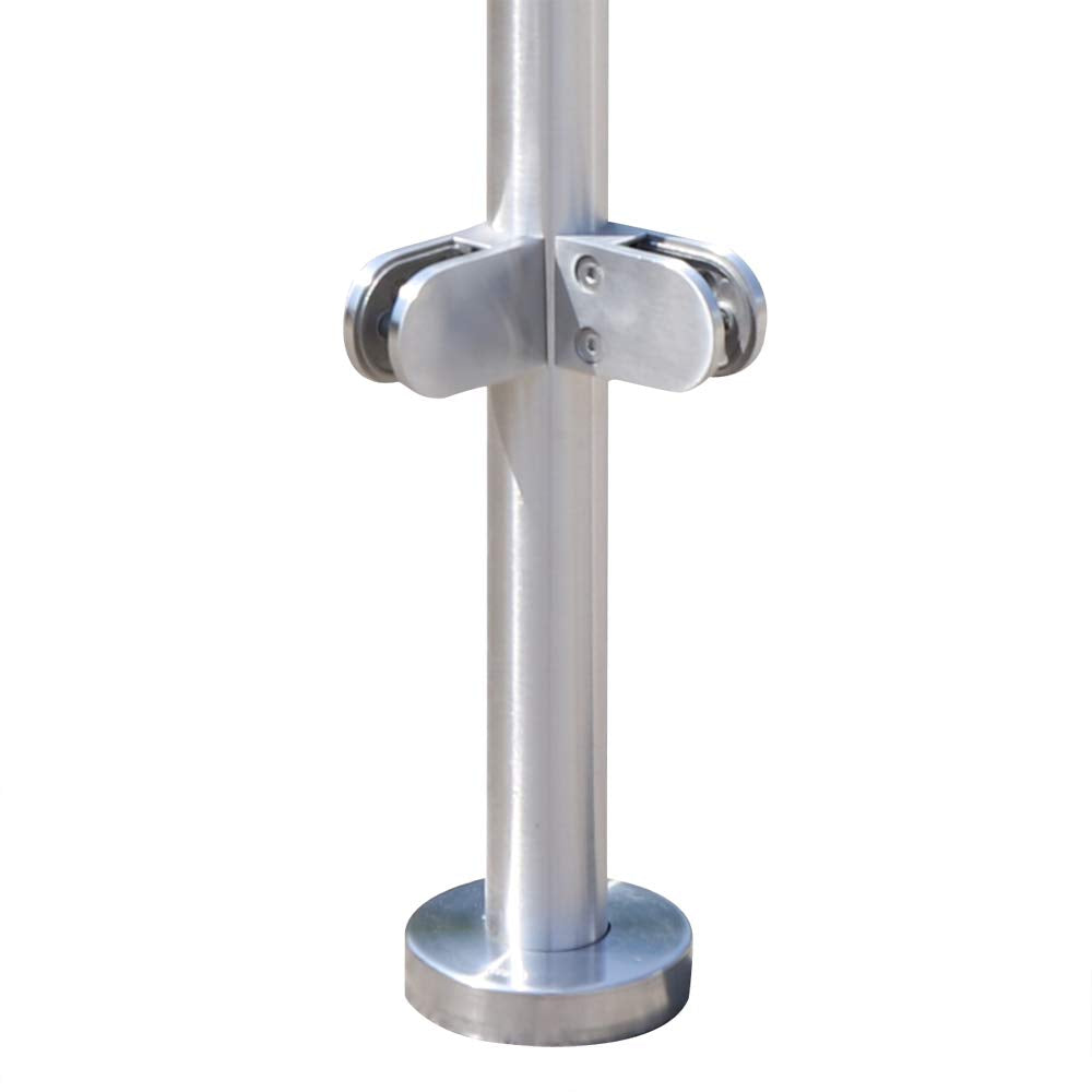110cm Edelstahl 316 Treppengeländer Zaun Balustrade Geländerendpfosten
