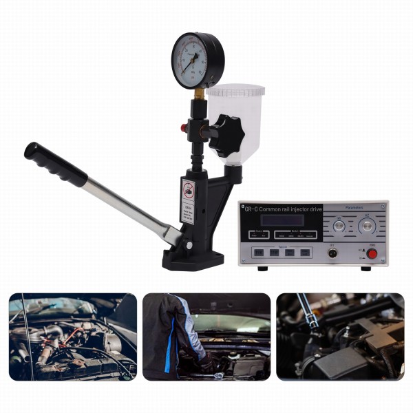 Diesel-Düsen-Injektor-Tester,600 bar Injektor-Tester, Multifunktionale Common-Rail-Diesel-Injektor-Testkits CR-C + Düsenvalidator S60H Diesel-Düsen-Injektor-Tester,600 bar Injektor-Tester, Multifunktionale Common-Rail-Diesel-Injektor-Testkits CR-C + Düsenvalidator S60H