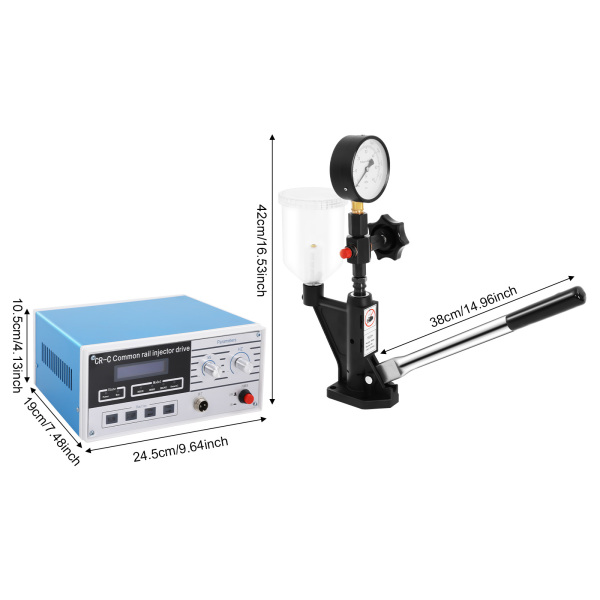 Diesel-Düsen-Injektor-Tester,600 bar Injektor-Tester, Multifunktionale Common-Rail-Diesel-Injektor-Testkits CR-C + Düsenvalidator S60H