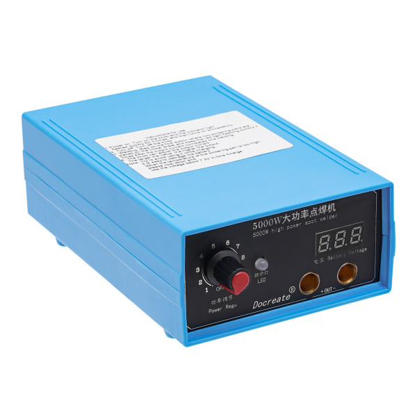 CNCEST 5000W Automatik- und Fußpedal-Punktschweißgerät mit 9 einstellbaren Geschwindigkeiten, Mini-Akkupunktschweißgerät mit Nickelblech