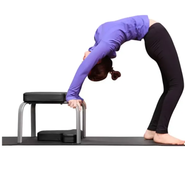 Kopfstandhocker, Yoga Stuhl abnehmbar Hilfe Trainer Kopfüber 200kg Tragfähigkeit mit verdickte Kissen für Yoga-Übung Fitness (Schwarz)