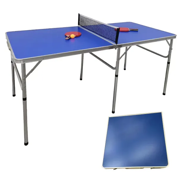 Faltbare Tischtennisplatte 60 * 30 * 30 Zoll mit 2 Schlägern+3 Tischtennisbällen