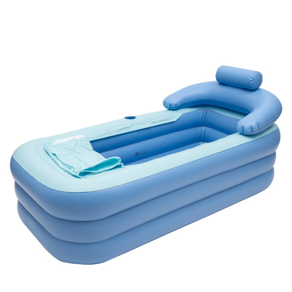 CNCEST Faltbare aufblasbare Badewanne tragbare Erwachsenen-Badewanne 160 x 84 x 64 cm
