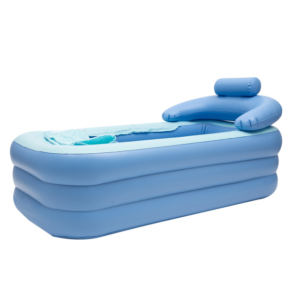 CNCEST Faltbare aufblasbare Badewanne tragbare Erwachsenen-Badewanne 160 x 84 x 64 cm