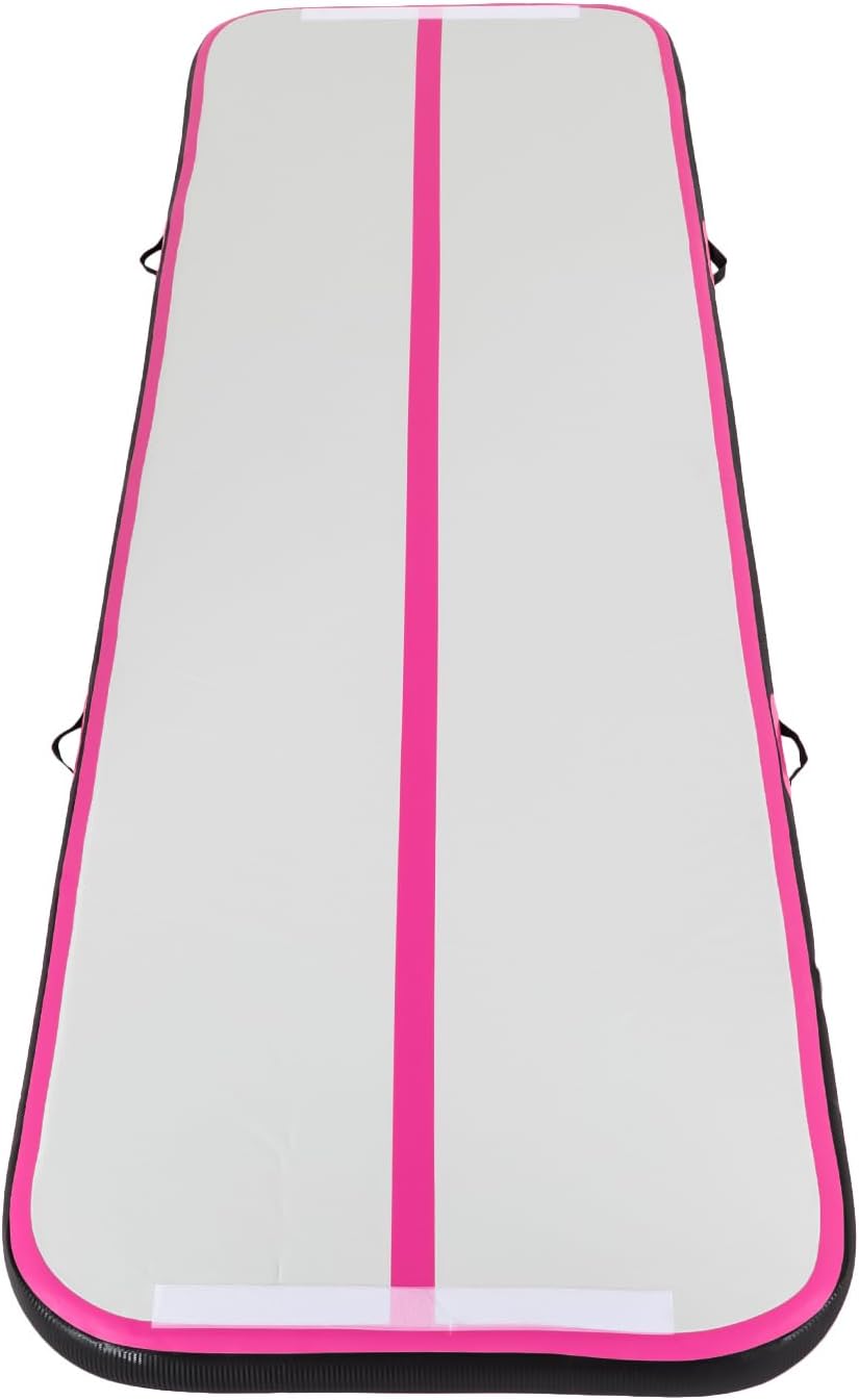 CNCEST 1*3m Gymnastikmatte, aufblasbare Fitness-Matte mit beinhaltet Tragetasche und elektrische Luftpumpe