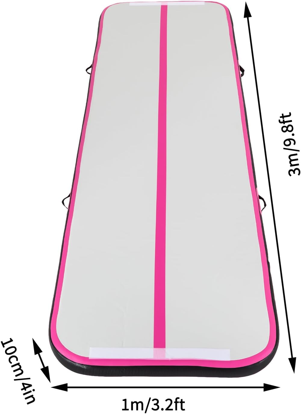 CNCEST 1*3m Gymnastikmatte, aufblasbare Fitness-Matte mit beinhaltet Tragetasche und elektrische Luftpumpe CNCEST 1*3m Gymnastikmatte, aufblasbare Fitness-Matte mit beinhaltet Tragetasche und elektrische Luftpumpe