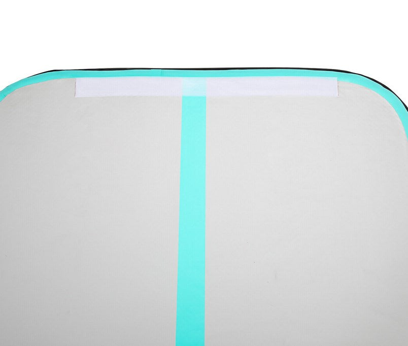 CNCEST 1*5m Gymnastikmatte Tumbling Matte 10CM Aufblasbare  mit Luftpumpe für Zuhause, im Freien, Yoga