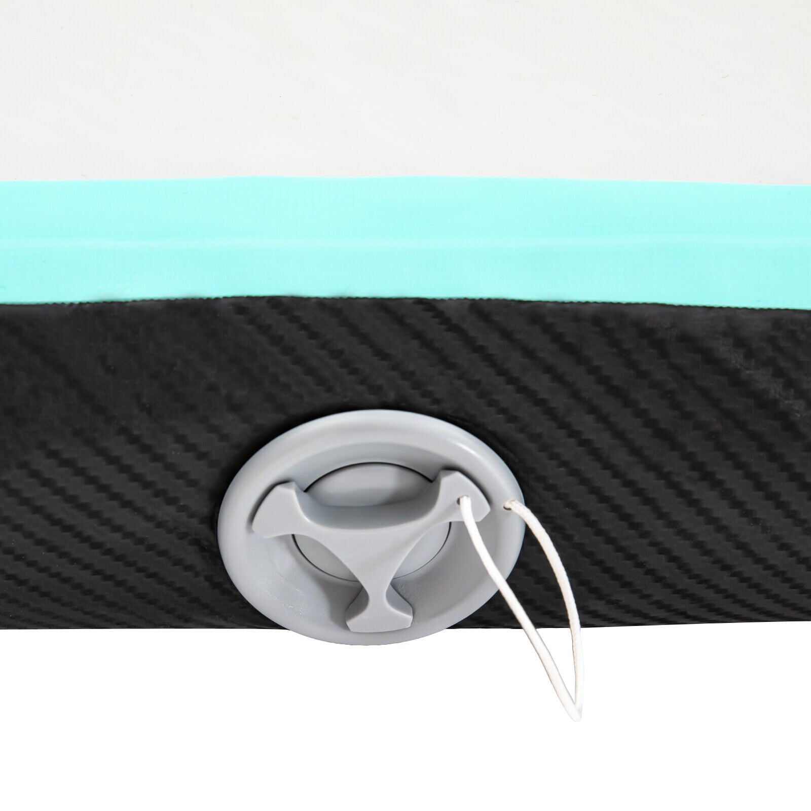CNCEST 1*5m Gymnastikmatte Tumbling Matte 10CM Aufblasbare  mit Luftpumpe für Zuhause, im Freien, Yoga