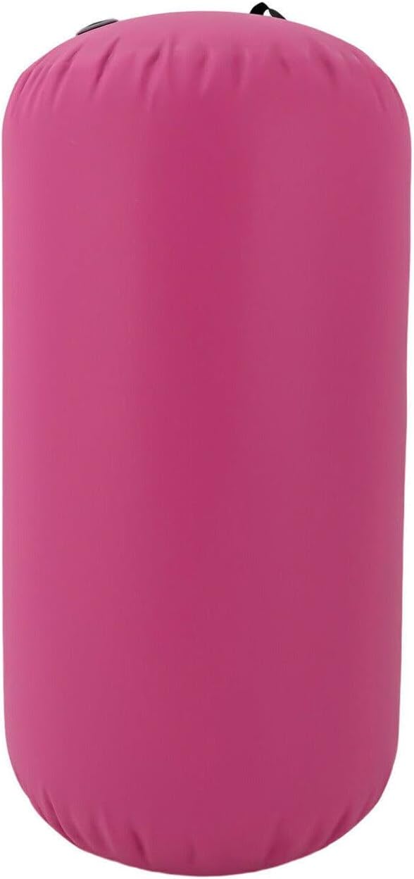 CNCEST Rosa Aufblasbare Gymnastik Rolle mit Pumpe Yoga Roll Fitness Rolle für Gymnastik Training Fitness 100x80cm