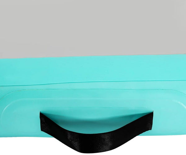 CNCEST Pfefferminzgrün Gymnastikmatte 1*3m Yoga Fitness Matte Wasserdichtes Pvc-Canvas Tumbling Matte Mit Pumpe