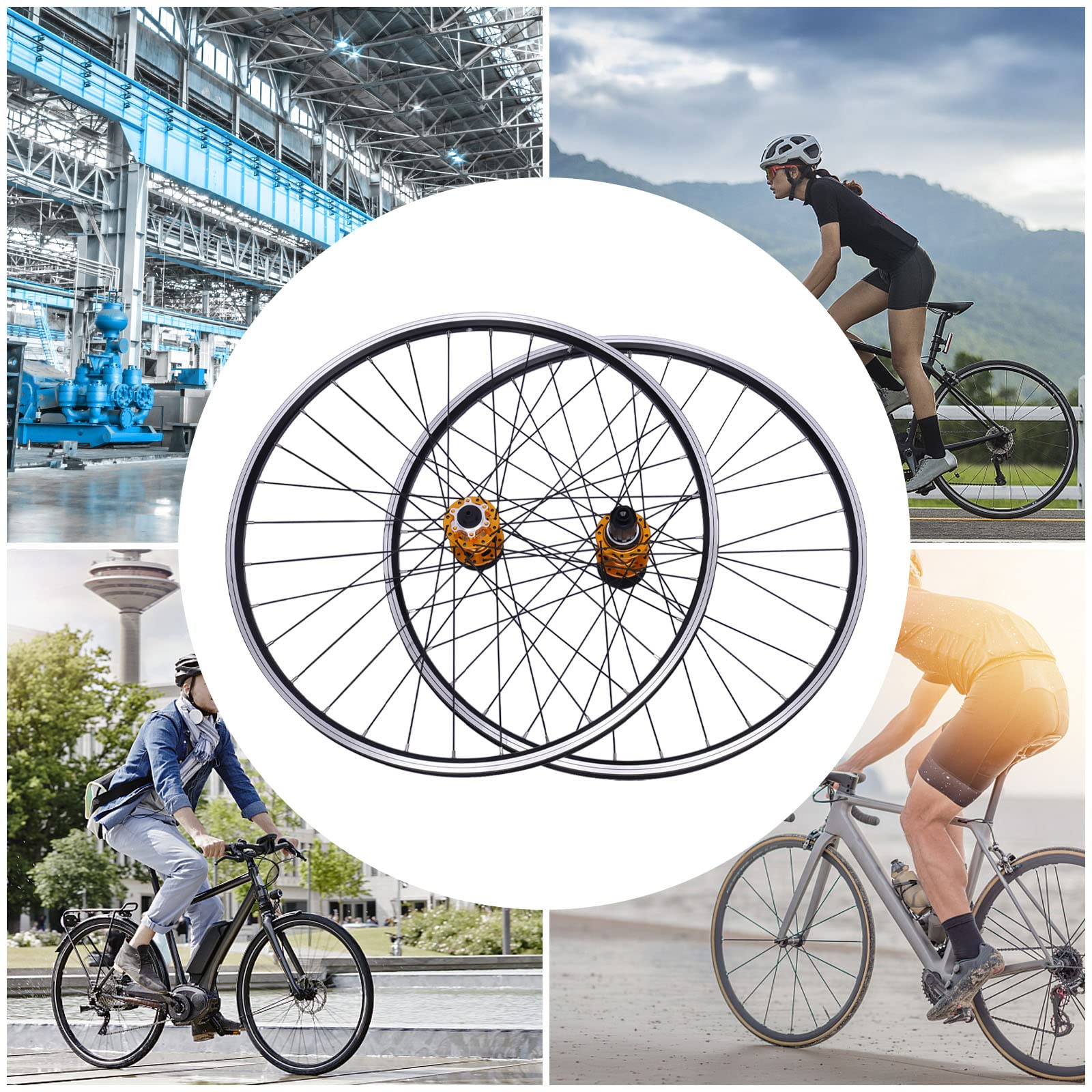 Mountainbike Laufradsatz 29 Zoll, Laufrad Set Felge Aluminiumlegierung Felgen Scheibenbremse MTB Laufradsatz