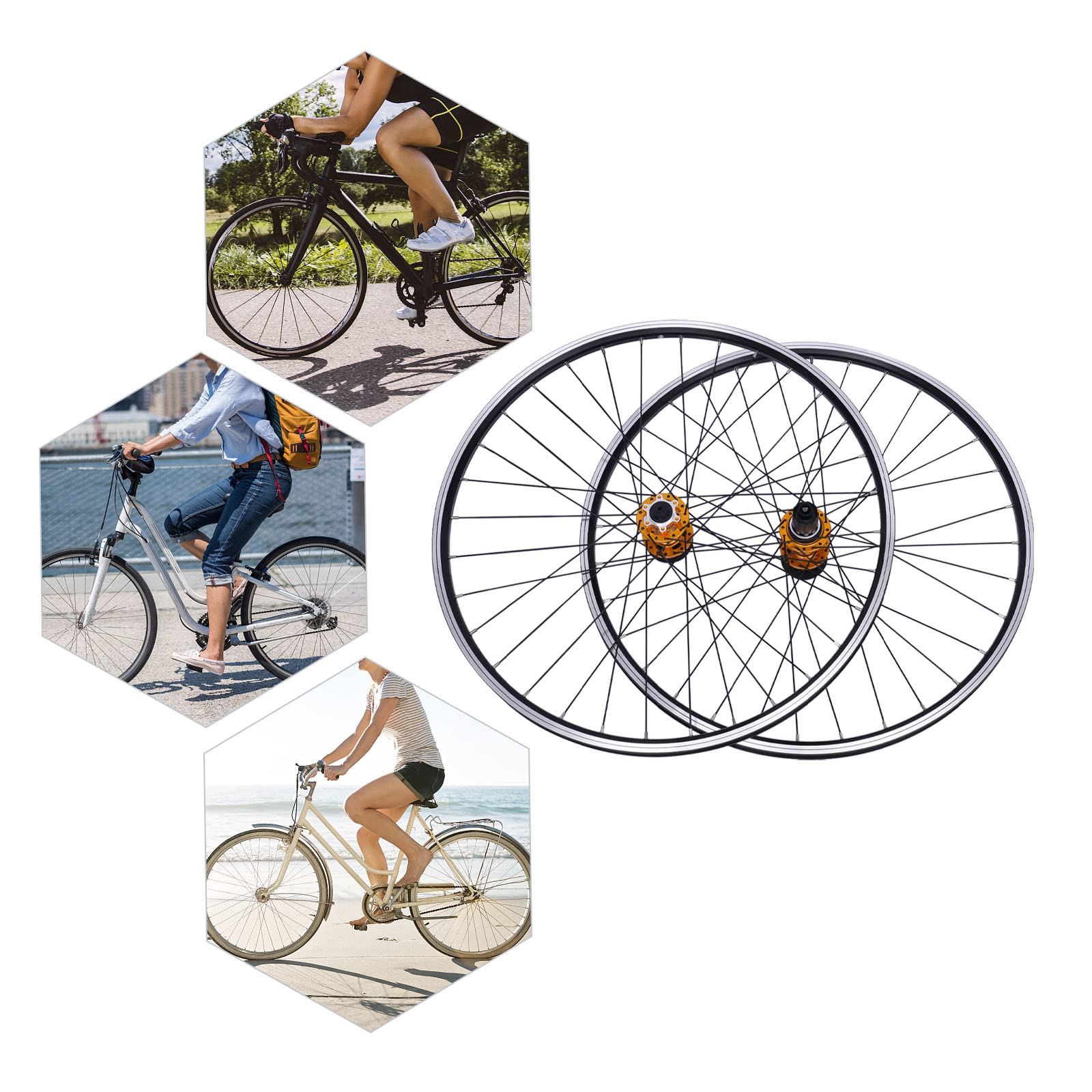 Mountainbike Laufradsatz 29 Zoll, Laufrad Set Felge Aluminiumlegierung Felgen Scheibenbremse MTB Laufradsatz