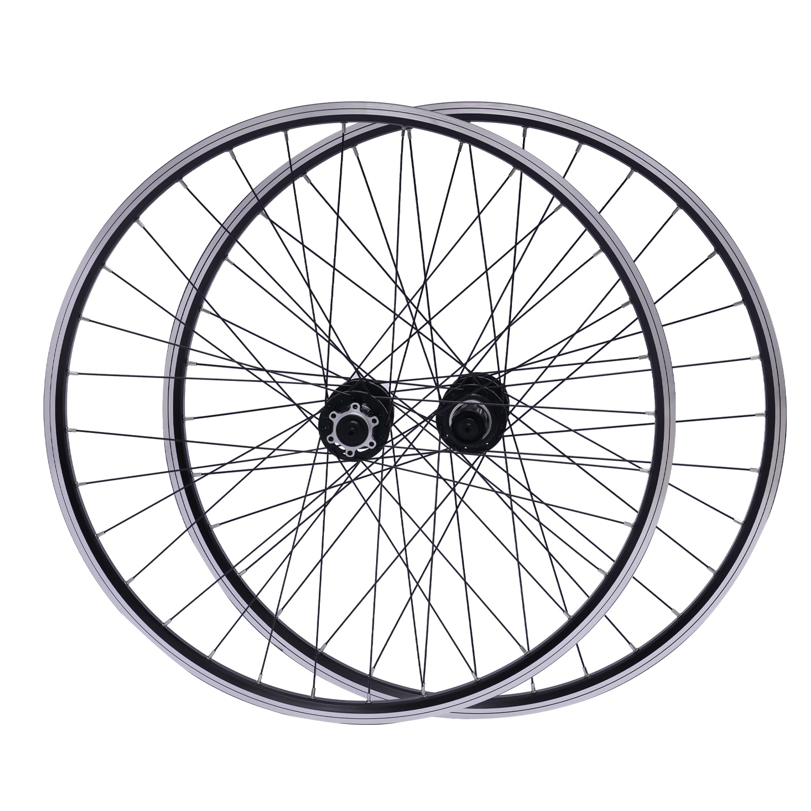 MTB-Laufradsatz 29 Zoll, Alu-Felge Scheibenbremse  Schnellspanner Vorderrad Hinterrad schwarz Fahrrad Laufradsatz