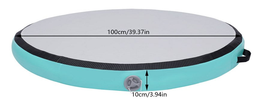 CNCEST 100x80cm Aufblasbare Gymnastik Rolle mit Pumpe Yoga Roll Fitness Rolle für Gymnastik Training Fitness