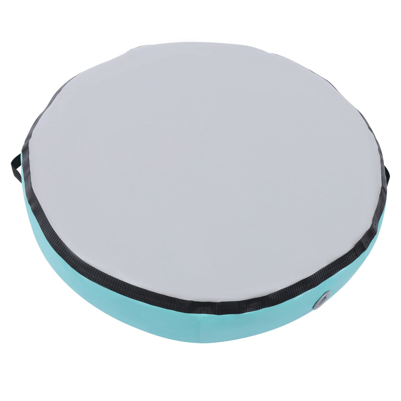 Aufblasbare Gymnastik Tumbling Matten PVC Runde Yoga Stuhlmatte Turnmatte Gymnastikmatte Tranningsmatte mit Luftpumpe