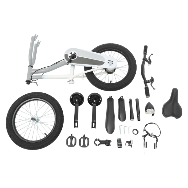 16-Zoll-Kinderfahrrad fr Kinder von 106135 cm Gre und 58 Jahren  Grau