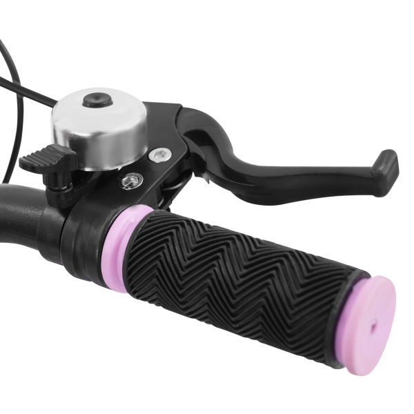 16-Zoll-Kinderfahrrad mit Licht und Stützrädern für Kinder von 106–135 cm Größe und 5–8 Jahren – Pink