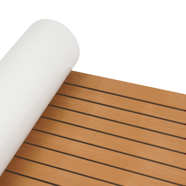 Rutschfeste Matte (240 x 120 cm), EVA-Bodenmatte für Boote und Yachten – nc3-Braun-Schwarz