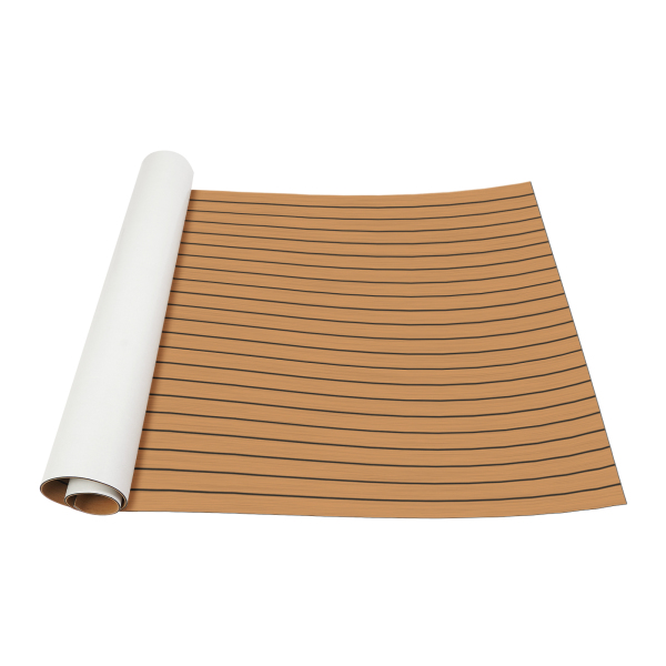 Rutschfeste Matte (240 x 120 cm), EVA-Bodenmatte für Boote und Yachten – nc3-Braun-Schwarz