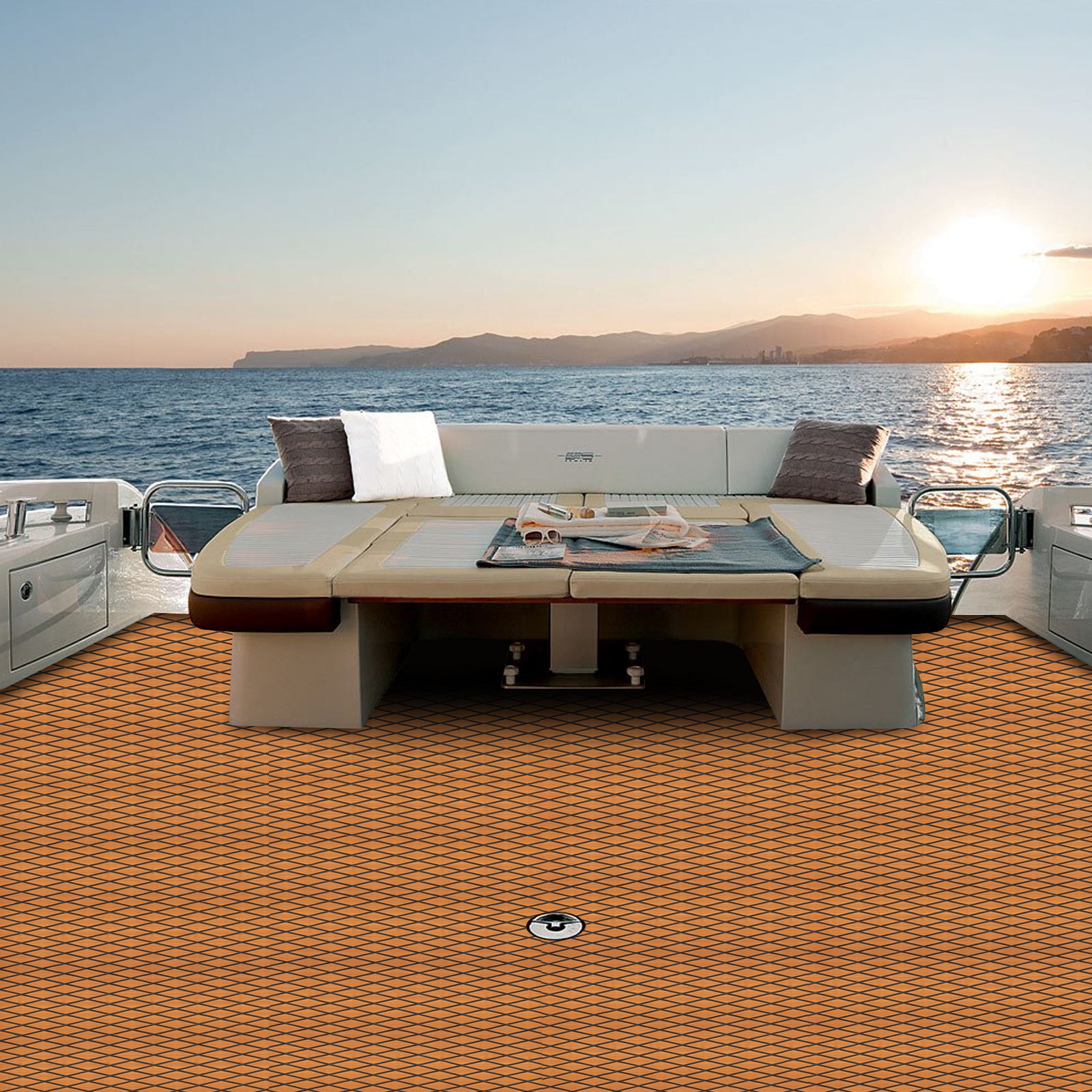 CNCEST Boot Bodenbelag EVA-Schaum Decking Blatt Marine Non-Slip selbstklebende Bodenbelag Material für Motorboot RV Yacht Kajak