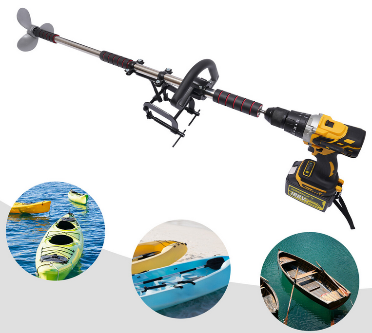 Elektrischer Trolling Motor mit Batterieanzeige
