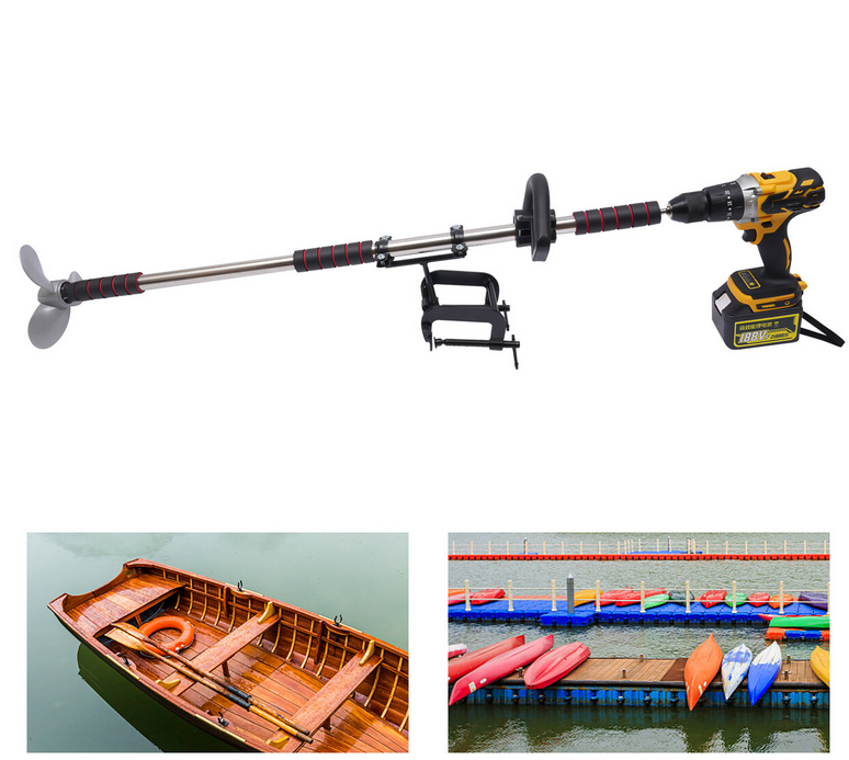 Elektrischer Trolling Motor mit Batterieanzeige