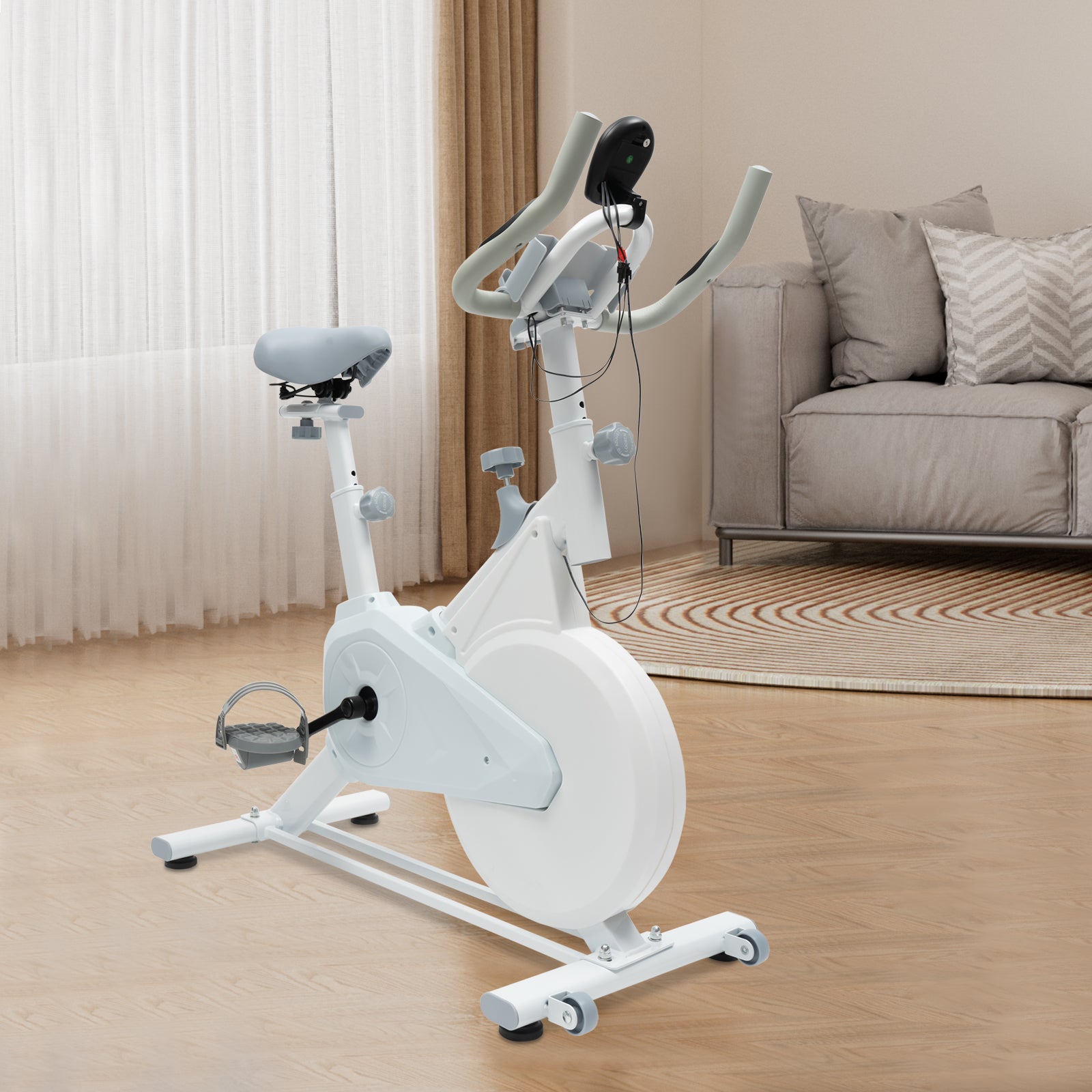 CNCEST Heimtrainer Fahrrad, Heimtrainer für den Heimgebrauch, Indoor Cycling Stationär Bike für Heimtraining