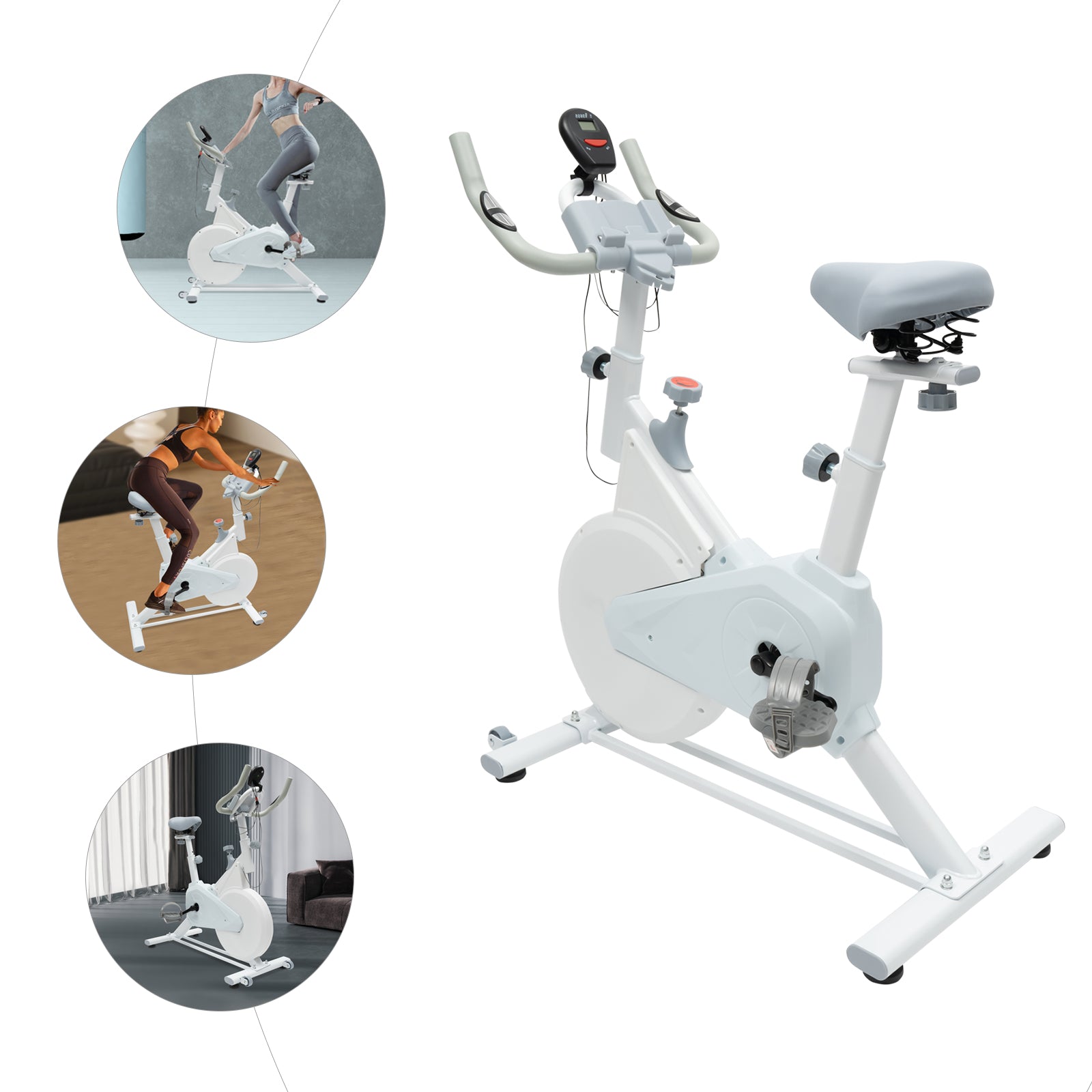 CNCEST Heimtrainer Fahrrad, Heimtrainer für den Heimgebrauch, Indoor Cycling Stationär Bike für Heimtraining