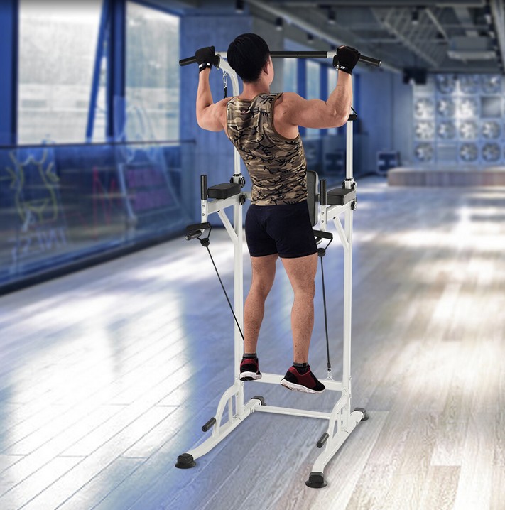 Klimmzugstange Pull UP Kraftstation für Das Heim-Fitnessstudio, Belastbarkeit bis zu 150kg (Weiß)