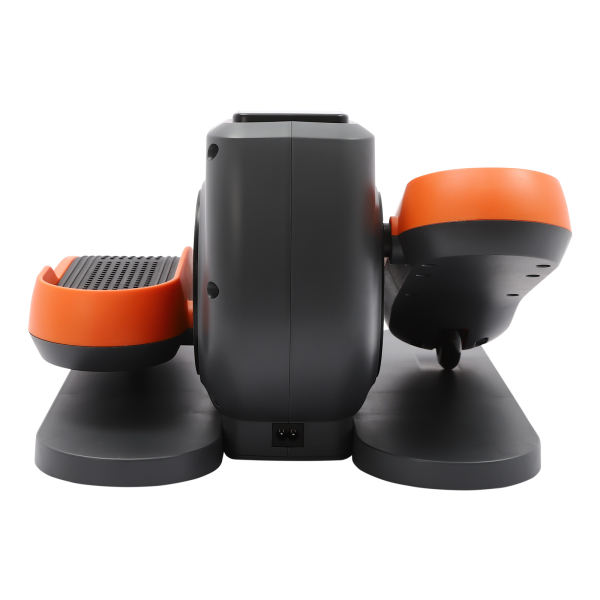 Unter dem Schreibtisch Ellipsentrainer für Senioren Reha Elektro Sitz Bein Fuß Pedal Übungsgerät tragbare Trainer für Home Office mit Fernbedienung Grau