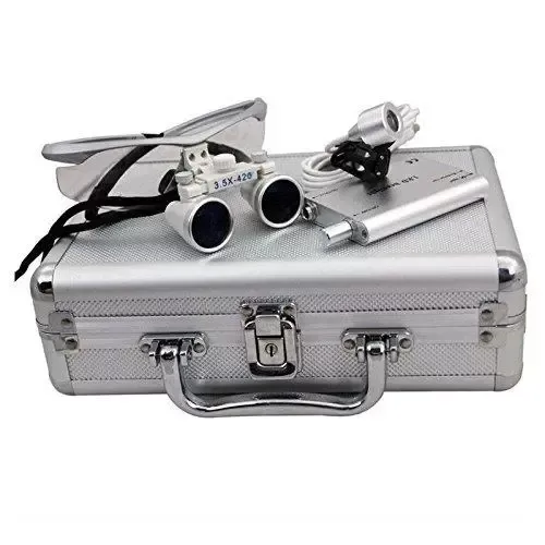Dental LED Binokular lupen Chirurgische Lupen+Lupenbrille Headlight+Case 3.5X420mm Dental LED Binokular lupen Chirurgische Lupen+Lupenbrille Headlight+Case 3.5X420mm