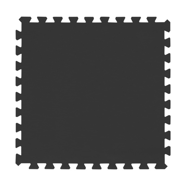 Runde, 196 cm x 12 mm große, isolierende EVA-Badewannenmatte – schwarz