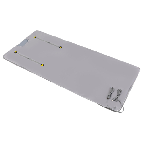 Infrarot-Saunadecke, Saunatasche, Körperformungsdecke, 2-Zonen-Controller, professionelle Entgiftungsbehandlung, Anti-Aging-Schönheitsmaschine, Silber
