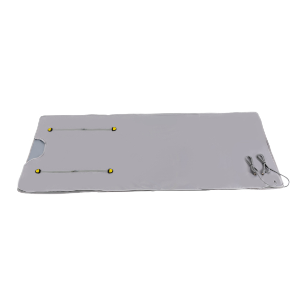 Infrarot-Saunadecke, Saunatasche, Körperformungsdecke, 2-Zonen-Controller, professionelle Entgiftungsbehandlung, Anti-Aging-Schönheitsmaschine, Silber