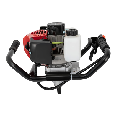 52cc Benzin Motor Post Hole Digger 2-Takt gasbetriebener Erdbohrer Erdbohrgerät Erdlochbohrer Set