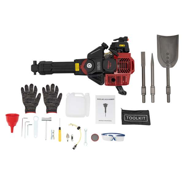 Benzin Abbruchhammer 1900W Tragbarer Baumgrabungsmaschine mit Benzinmotor 6500rpm 2-Takt Motor Multifunktional Schlaghammer