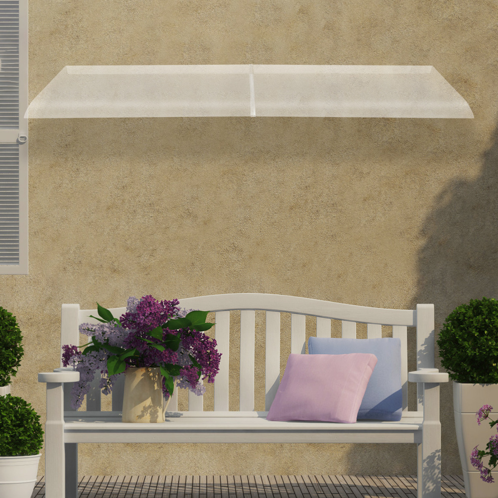 50*200cm-Transparente Außenüberdachung-Fassadenmontage
