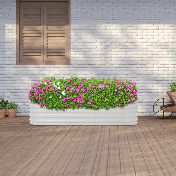 8-in-1-Pflanzkasten aus Metall, Hochbeet, Gartenbeete, Hochbeet für den Außenbereich 8-in-1-Pflanzkasten aus Metall, Hochbeet, Gartenbeete, Hochbeet für den Außenbereich