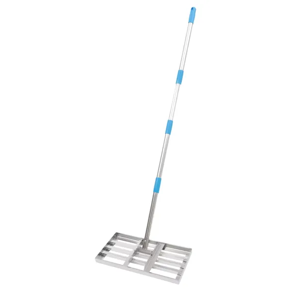 Rasenrakel Gardena Rasenharke mit 63 Zoll langem Stiel Lawn Leveling Rake Edelstahl 20 x 10 Zoll