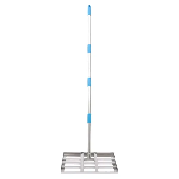 Rasenrakel Gardena Rasenharke mit 63 Zoll langem Stiel Lawn Leveling Rake Edelstahl 20 x 10 Zoll